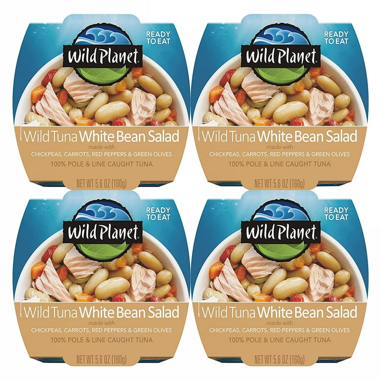4 Pack Wild Planet Wild Tuna, Bean & Corn Salad, 5.6 oz 