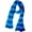 Blue, variant on Fall Winter Ultra Soft Knit Striped Scarf for Women Red White