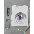 thumbnail image 3 of Penguin Eating Fish Drawing Tee Men's -Image by Shutterstock, 3 of 4