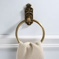 thumbnail image 5 of Apooke Retro Brass Towel Ring Hand Towel Holder for Bathroom Hand Towel Racks Wall Mount Bathroom Hardware Simple Towel Hanger, 5 of 12