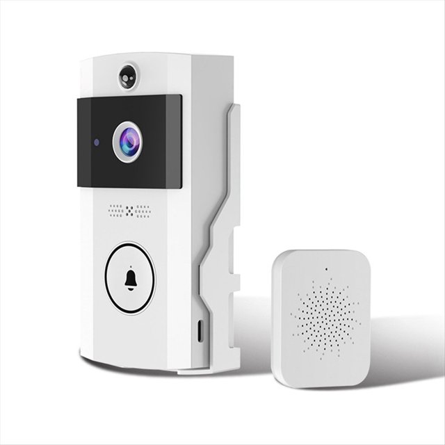Cámara de Timbre Inteligente con WIFI, Carga Solar, Resistente Al Agua, Visión , HD, Intercomunicador de Voz Bidireccional para Seguridad del Hogar