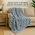 thumbnail image 5 of Sacred Thread Sherpa Fleece Blanket, Soft and Cozy Queen Blanket, Plush Blanket for Sofas & Beds, 5 of 8