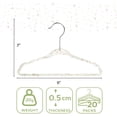 thumbnail image 4 of Concepts Baby Hangers, Rainbow Acrylic Glitter Infant Hangers with Chrome Hook - Space-Saving Clothes Hanger, 20-Pack, 4 of 7