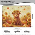 thumbnail image 7 of COEQINE Universal Boot Liner for Dogs Cats, All Season Washable Cargo Cover Heavy Duty Rear Trunk Mat Fall Decor for SUV Sedan Truck, 29" x 39", Fall Highland Cow Pumpkin Sunflower, 7 of 7