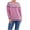 Pink, variant on Women Sweaters Color Block Casual Simple Long Sleeve Tops Fall Winter Round Neck Pullover Blouse Daily Wear