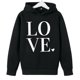 thumbnail image 4 of Sudadera con capucha y estampado de corazón de San Valentín, sudadera de manga larga para niños y niñas, chaqueta para niñas de talla mediana y grande., 4 of 7