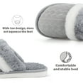 thumbnail image 5 of BERANMEY Cozy Slippers for Women House Shoes with Memory Foam Insoles Soft Fuzzy Cozy Indoor & Outdoor Anti Skid Rubber Sole Great Gift for Mom Girlfriend Ladies, 5 of 8
