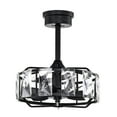 thumbnail image 5 of Alban 15.4 in. 3-Light Indoor Matte Black Finish Ceiling Fan with Light Kit, 5 of 5