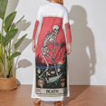 thumbnail image 4 of Large Size Tarot Card Death Long Sleeved Dress Women Dress for Parties Elegant Chic Evening Dresses, 4 of 7