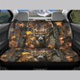 thumbnail image 3 of FUIALDOLG Autumn Rear Bench Seat Covers with Deer Forest Print, 2 Piece Washable Car Rear Seat Covers Easy to Install for Cars Vans and Auto Use, 3 of 7