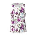 thumbnail image 4 of Xecao Violets Flowers Men's Tank Top Workout Quick Dry Sleeveless Gym Jogging Muscle Shirts Summer Swim Beach Tops, 4 of 9