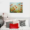thumbnail image 4 of Nawypu  Vibrant Poppies Wall Art Floral Red and Orange Watercolor Poppy Flower Painting Print Canvas Artwork For Living Room Bathroom Dinning Room Decor (Vibrant Poppies), 4 of 4