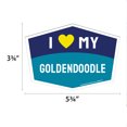 thumbnail image 2 of I Love My Goldendoodle Hexagon Shaped Magnet, 2 of 3
