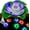 Purple, variant on Solar Floating Lotus Flower Pool LED Lights - w/ Crysal Relfecting Anchor, Color Changing, Waterproof Pond Lily Pad Light Decor with Automatic Lights & Solar Panel - 1PC, Purple
