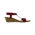 thumbnail image 2 of Alfani Womens Voyage1 Open Toe Elastic Wedge Sandals, 2 of 3