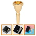 thumbnail image 1 of HEALEEP Golden Circular Tuba Mouthpiece 1Pack Brass Instrument Accessory for Performance, 1 of 8