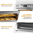 thumbnail image 7 of EDX 22L 1800W Electric Air Fryer Oven, 120V, 6 Stainless Steel Heating Elements, 450°F, 60-Minute Timer Control, 7 of 7