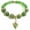 Green, variant on Glow in The Dark Firefly Beads Bracelet, Handmade in USA, Heart Shaped Luminous Murano Glass Beads Jewelry (Green)
