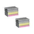 thumbnail image 1 of Trashcans For Bedroom Multipurpose Wire Dishwashing Rags 2024 Upgraded Double Layer Cleaning Cloths Coconut And Metal Wire Multifunctional Dishwashing Rags Reusable Scrubbing Pads For Home Pink, 1 of 9