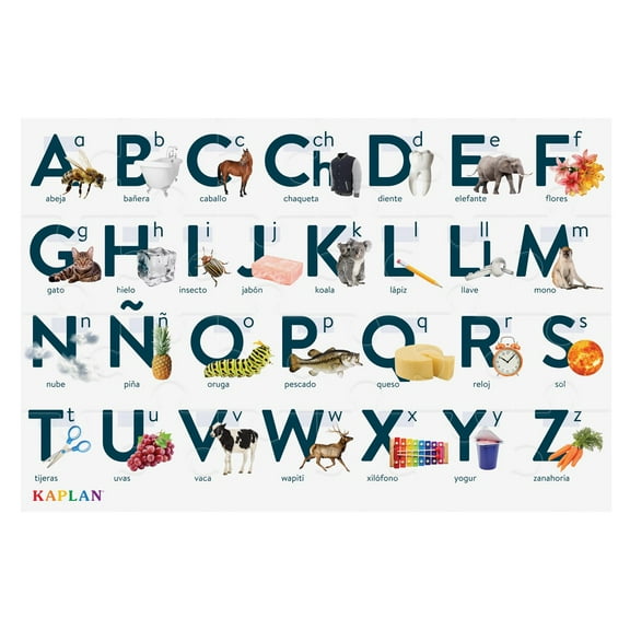 Kaplan Early Learning Company Alphabet - El Alfabeto - Spanish Floor Puzzle - 24 Pieces