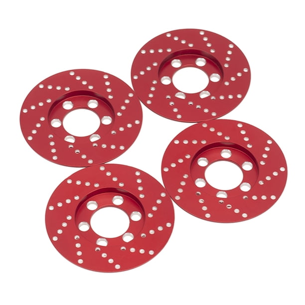 Pinza de freno de la rueda RC Modelo de simulación de la aleación de aluminio Crawler Actualiza el reemplazo de estilo de automóvil para Axial SCX10 90048 Paquete rojo de 4 Inevent FN001268-02