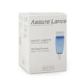 thumbnail image 2 of Assure Safety Lancet, Micro Flow Push Button - 28 Gauge, 1.0 mm, 100 Count, 48 Packs, 4800 Total, 2 of 3