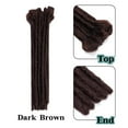 thumbnail image 2 of 12” Soft Short Dreadlocks Dreads Handmade Crochet Braids Afro Braiding Locs Hair Extensions Dark black 25g, 2 of 5