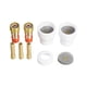 thumbnail image 1 of 11 TIG welding 12 White ceramic nozzle Aluminum oxide cup kit welding gun compatible 17 18 26 short barrel collet gas, 1 of 5