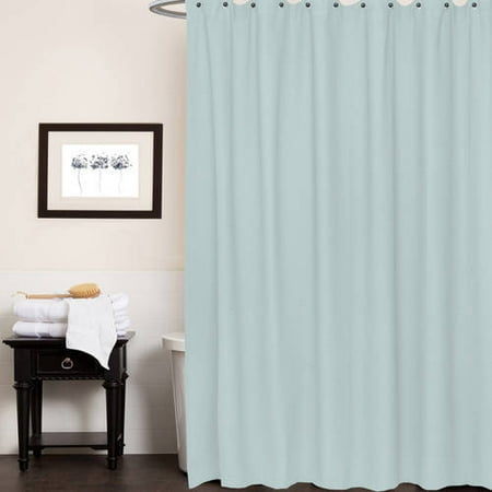 Waffle Weave Cotton Fabric Bathroom Shower Curtain 72 X 72