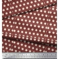 thumbnail image 3 of Soimoi Red Rayon Fabric Artistic Flower & Dots Print Fabric by the Yard 56 Inch Wide, 3 of 3
