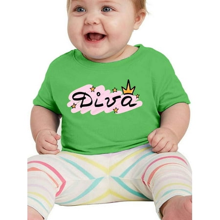 

Diva Pink Stars Crown T-Shirt Infant -Smartprints Designs 12 Months