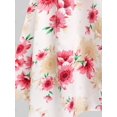thumbnail image 4 of Camiseta con Estampado de Flores en Talla Extra Rosegal  Camisetas tallas grandes, 4 of 5