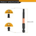 thumbnail image 2 of Uxcell T25 Torx Head Screwdriver Bit 2.56" Long 1/4" Hex Shank Magnetic Tamper Proof 6 Point Star Screw Driver Black Phosphate, 2 of 7