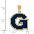 thumbnail image 2 of 925 Sterling Silver With GP LogoArt Georgetown University Large Enamel Pendant; for Adults and Teens; for Women and Men, 2 of 2