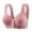 Light Pink, variant on Fsqjgq Cotton Bras for Women Plus Size Comfort Underwear Front Closure Full Coverage Wireless Bras Seamless Back Support Push Up Bra Bralettes Everyday Bra 42