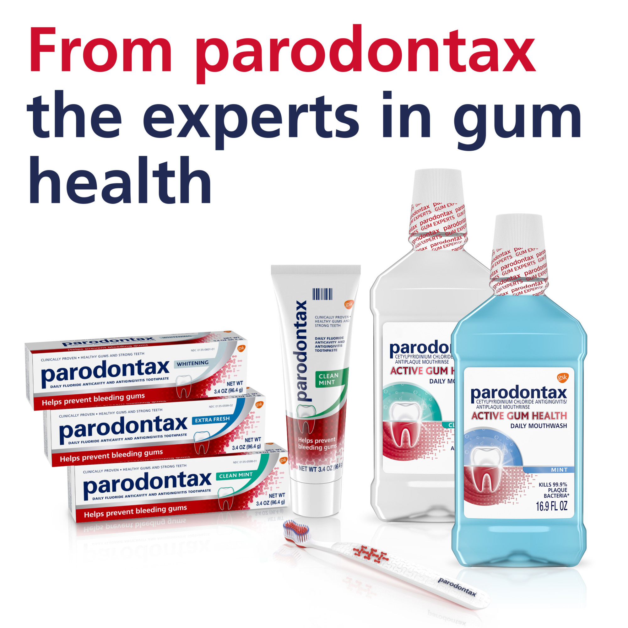 Parodontax Complete Protection Teeth Whitening Toothpaste for Bleeding Gums, 3.4 oz - Unflavored - image 10 of 11