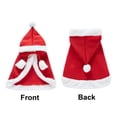 thumbnail image 7 of Small Dog Christmas Costume, Christmas Halloween Pet Clothes, Pet Cosplay Costumes Party Dressing up, Dogs Cats Outfit for Small Medium Dogs Red Cloak L, 7 of 7