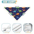 thumbnail image 6 of Dog Bandana 1 Pack,Colorful Dinosaur and Leaf Pattern Bandanas for Dogs,Cat Bandana,Small/ Large Dog Bandana 2 Size,Dog Bandanas, 6 of 6