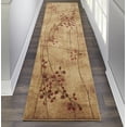 thumbnail image 1 of Nourison Home Somerset Latte 23 x 10 Area Rug Easy Clean Non Shedding Bed Room Living Room Dining Room Kitchen 10 Runner, 1 of 1