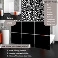 thumbnail image 4 of Lchen Divisor de Pared Colgante 12 Piezas Panel de Pantalla de partición de habitación de PVC con pájaro de Flor de Mariposa para decoración de Bar de Hotel de Oficina en casa(Black02), 4 of 5