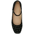 thumbnail image 5 of Journee Womens Carrie Buckle Square Toe Mary Jane Dress Flats, Widths Available, 5 of 9