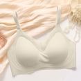 thumbnail image 5 of TARIENDY Plus Size Bra for Big Bust Women Wireless Seamless Bras Comfort Full Coverage Mesh Bralette Push Up Everyday Bra Adjustable Straps Bralettes Gold XL, 5 of 8