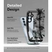 Ringke for Samsung Galaxy A55 5G [Fusion-X] Camo Black Hybrid Heavy Duty Drop Protection Case