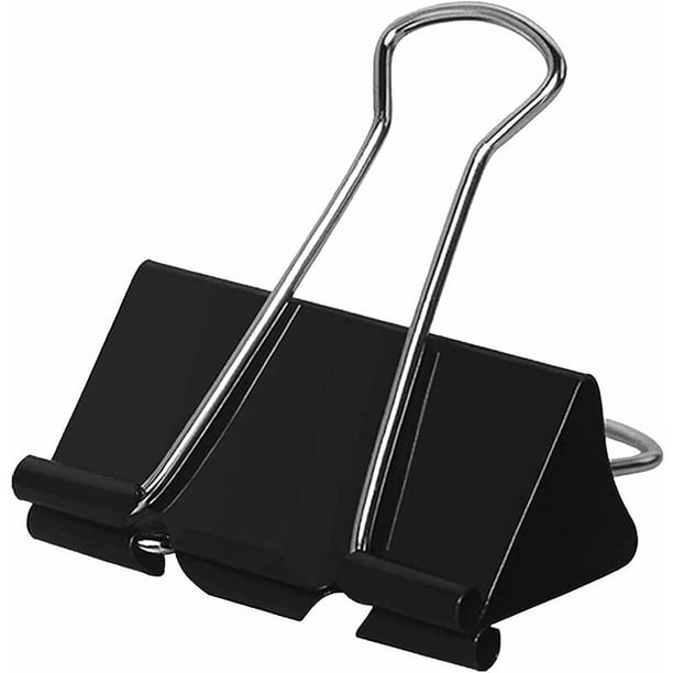 Paquete de 10 clips de carpeta extragrandes de 6 cm, clips de papel gigantes, clips de papel grandes, clips de carpeta de tamaño grande para suministros para el hogar, la escuela y la oficina. TUNC Sencillez
