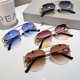 thumbnail image 2 of Gafas de sol de doble haz con cabeza de leopardo sin marco para hombres y mujeres, gafas de sol personalizadas, modernas y combinables con todo, resistentes a los rayos UV, 2 of 6