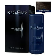 KeraFiber Hair Building Fibers - Keratin Hair Illusion Fibers for Thicker Hair in 30 Seconds, 12 g, Color Dark Brown