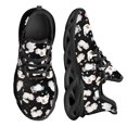 thumbnail image 1 of Zapatos de enfermera con estampado de gato de dibujos animados, suela gruesa, cómodos, con cordones, de punto, para uso médico de mascotas, 1 of 6