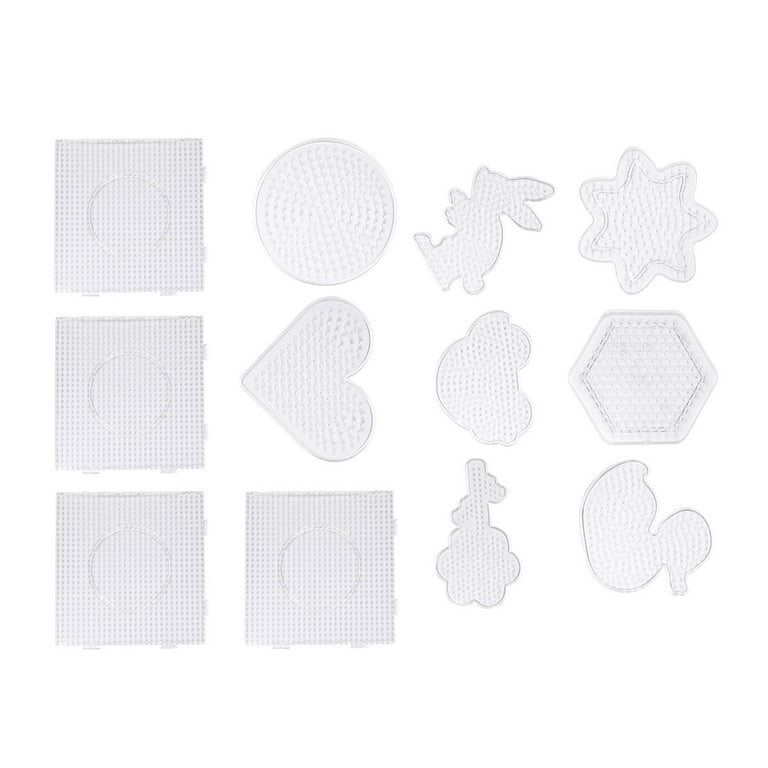 Perler Large Clear Square Pegboards for Fuse Bead Projects, 4 Pack, Ages 6  and up - Walmart.com