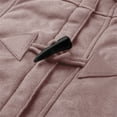 thumbnail image 6 of XUNKUSGA Womens Jacket Plus Size Sherpa Lined 2025 Fashion Winter Fuzzy Long Fleece Hoodies for Women Casual Cozy Horn Button Jackets for Women with Pockets S-5XL Pink, 6 of 7