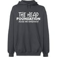 thumbnail image 2 of OXI Hoodie Sweatshirt - The Head Foundation, Basic Casual Hoodie for Men's and Women Fleece Hoodie Long Sleeve - Charcoal 3X-Large, 2 of 3